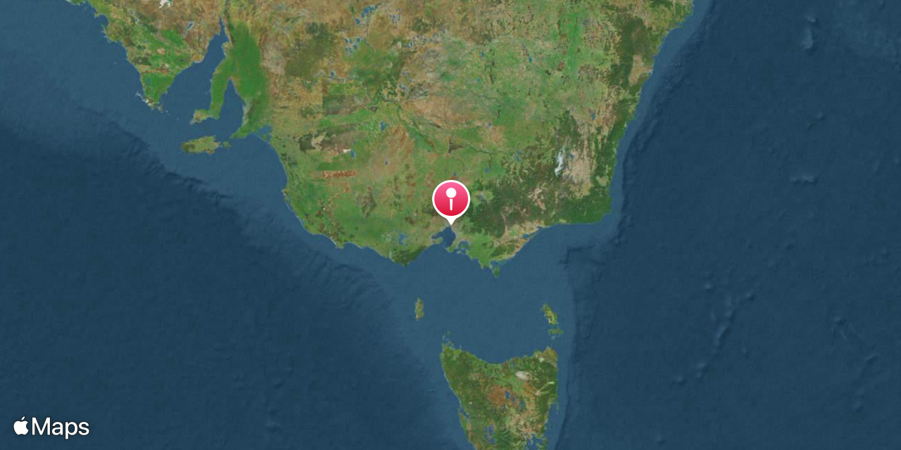 Map of Melbourne, Australia