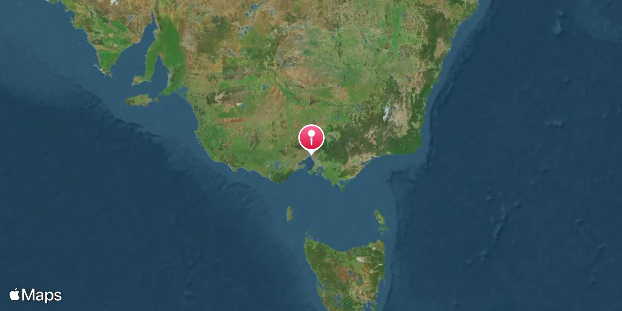 Map of Melbourne, Australia